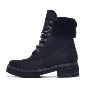 Timberland Courmayeur Valley 6-inch Waterproof Black Nubuck Leather Boots